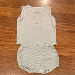 Striped Sleeveless Kids Matching Set